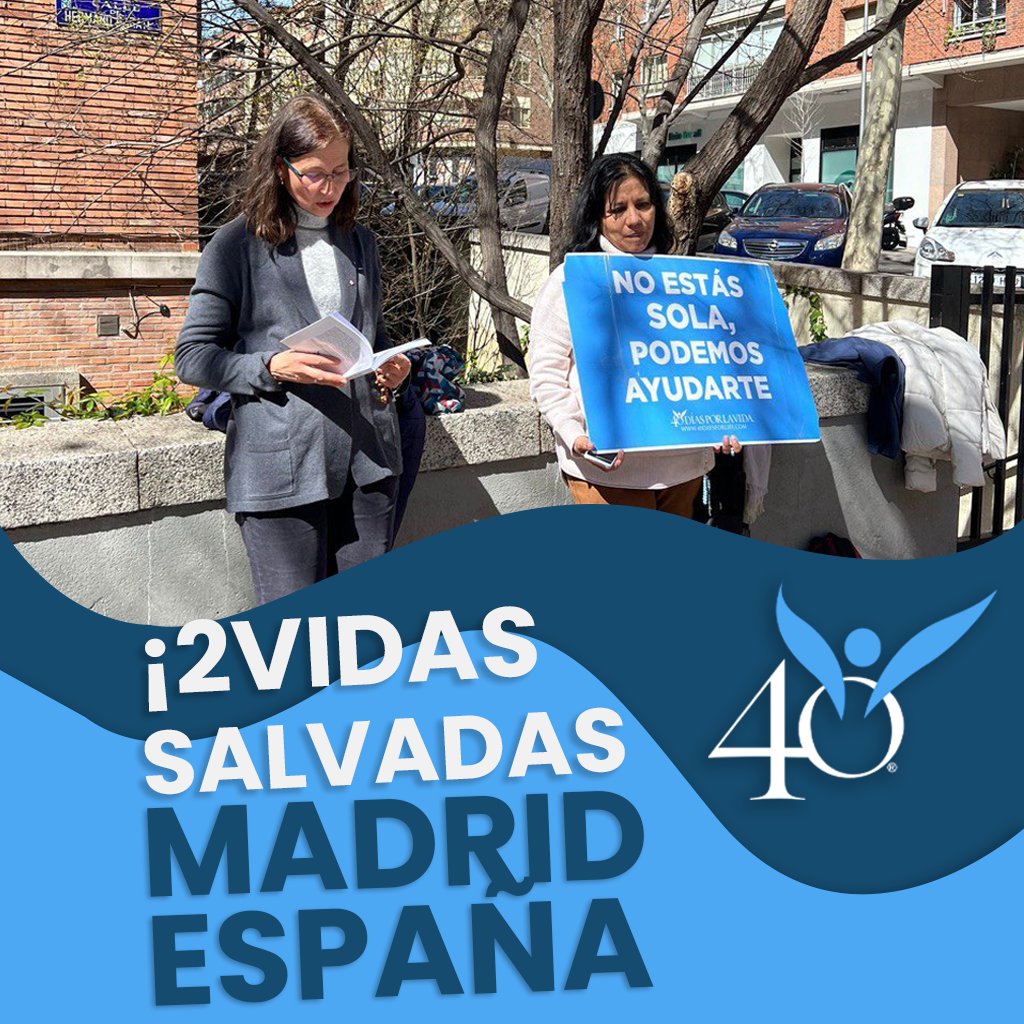 40DXLV's tweet photo. Una pareja fue a abortar. La madre de la mujer pidió ayuda al refugio, le dijeron que rezara en 40DPLV no es creyente pero fue. La pareja decidió ¡La vida!

Una joven miraba a los voluntarios. Pregunto que hacían. Hablaron con ella después de una ecografía, dijo ¡Sí a la vida! https://t.co/Y5jFnEYsUA