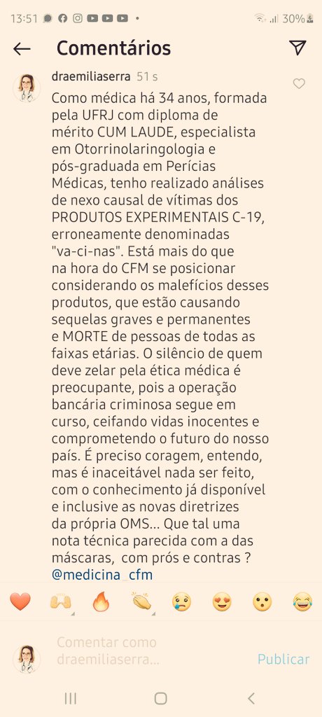 dramariaemilia's tweet photo. Súplica ao Cons. Federal de Medicina @medicina_cfm e Presidente, Dr. José Hiran da Silva Gallo @hirangallo, conhecedor profundo de Bioética, que muito respeito e admiro: Por favor, defendam a população brasileira e emitam uma nota técnica, com prós e contras das 💉 c-19. https://t.co/9lZtcVIDnM