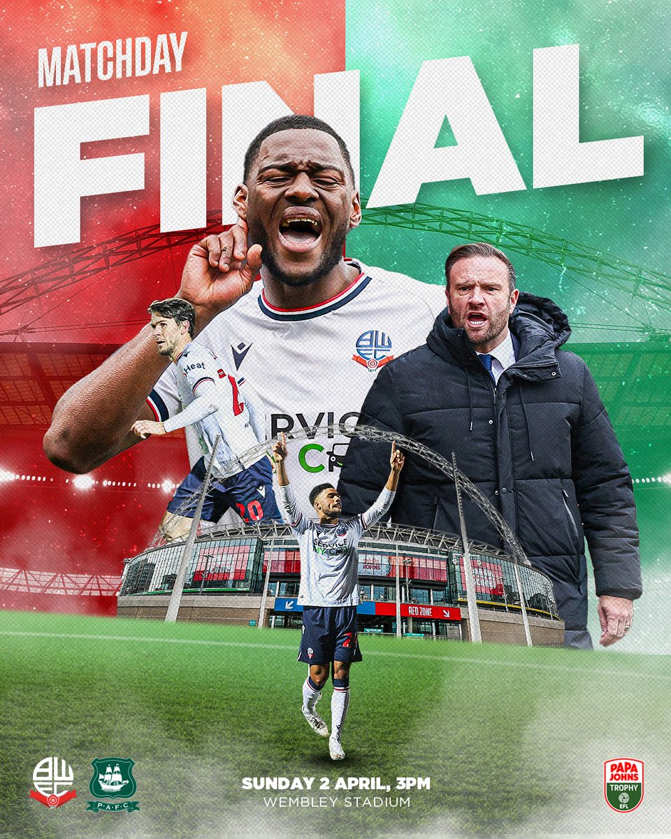 The day has finally arrived...

Wembley awaits! 🏆

#bwfc