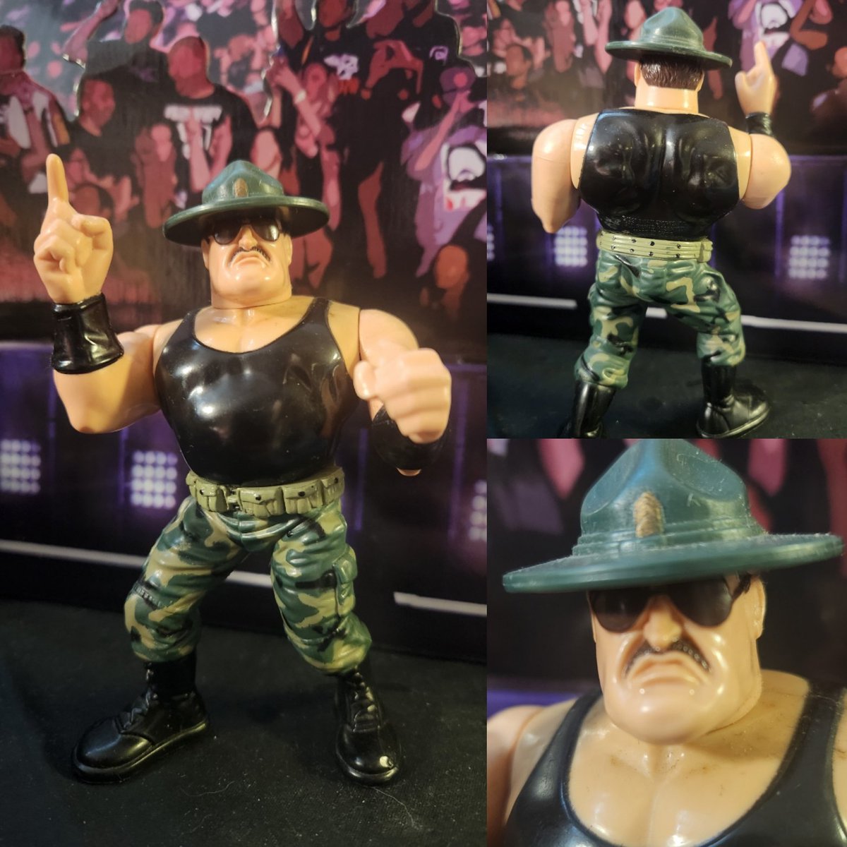 The #wrestlingfigureoftheweek is Hasbro Series 3 @_SgtSlaughter. One of my absolute favorite Hasbro fogures! #wwe #wwfhasbro #WrestlingFigures #wrestlingfigs #forthecollection #wrestlegedonpodcast