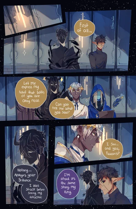 Polaris getting some answers!
Sadly, no one seems to have seen anything >< 