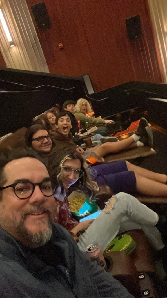 With my kid D&amp;D group about to watch Honor Among Thieves! Great job gang! @Dan_Dillon_1, <a href="/amandahamon/">🏳️‍🌈Amanda Hamon🏳️‍🌈</a> , <a href="/Wizards/">Wizards of the Coast</a>, <a href="/Wizards_DnD/">Dungeons & Dragons</a>