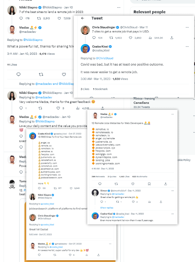 scrumtuous's tweet photo. Just out of curiosity, who do you think did this 'Remote Jobs' tweet better?

✅@denicmarko
✅@csaba_kissi
✅@madzadev
✅@ChrisStaud
✅@NikkiSiapno
✅@denicmarko
✅@Prathkum
✅@FrancescoCiull4
✅@simonholdorf
✅@NotionGags

Let me know in the comments!🤣 https://t.co/N1UPBcm684