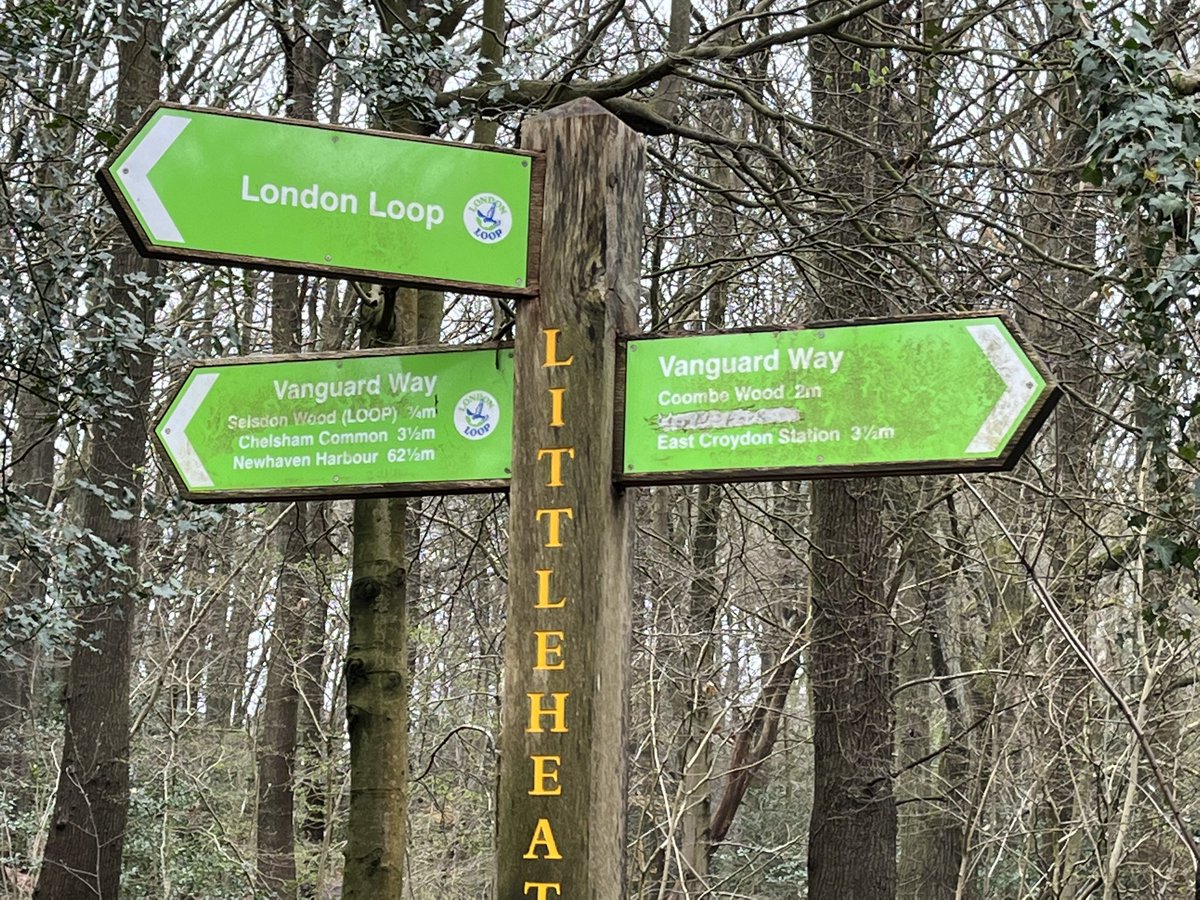A few more photos from today’s #VanguardWay squelchathon from East Croydon to Woldingham, incorporating some of the #LondonLoop. First time I’ve seen disc golf!