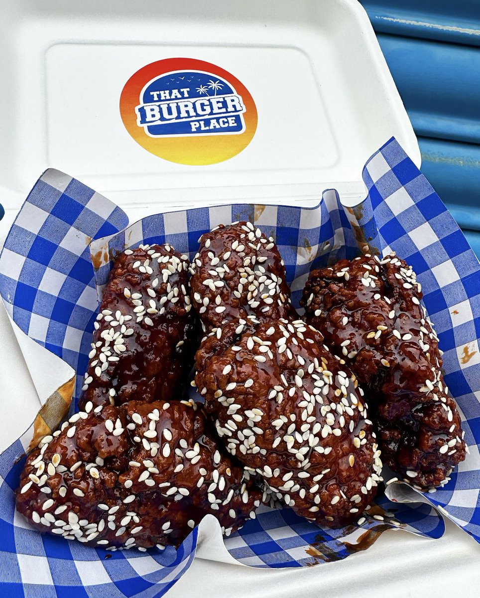 thatbgrplace's tweet photo. TBP chicken wings are here! We’ve been developing these for a while and we’re so excited to finally get them on the menu. We’ve always wanted a side worthy of our burgers and here it is. Tossed in Big Bob’s sauce with a honey mustard mayo these are some next level wings. https://t.co/xMjqLZCEBR
