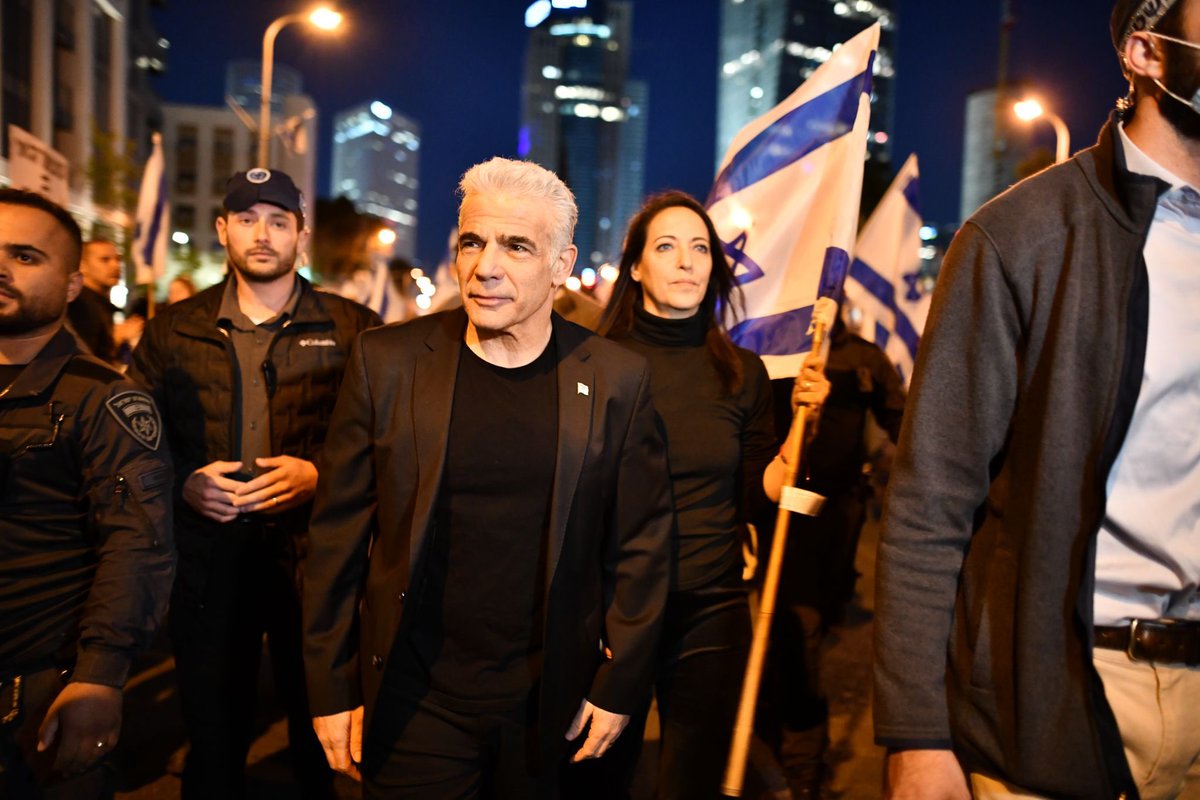 yairlapid's tweet photo. אנחנו עומדים על המשמר. הסכנה עוד לא חלפה. https://t.co/8PDFUuVMUz