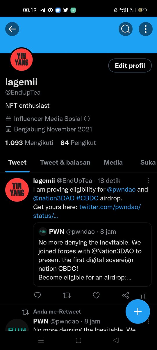 EndUpTea's tweet photo. @pwndao @Nation3DAO Bullish! https://t.co/90G6Ts92oM