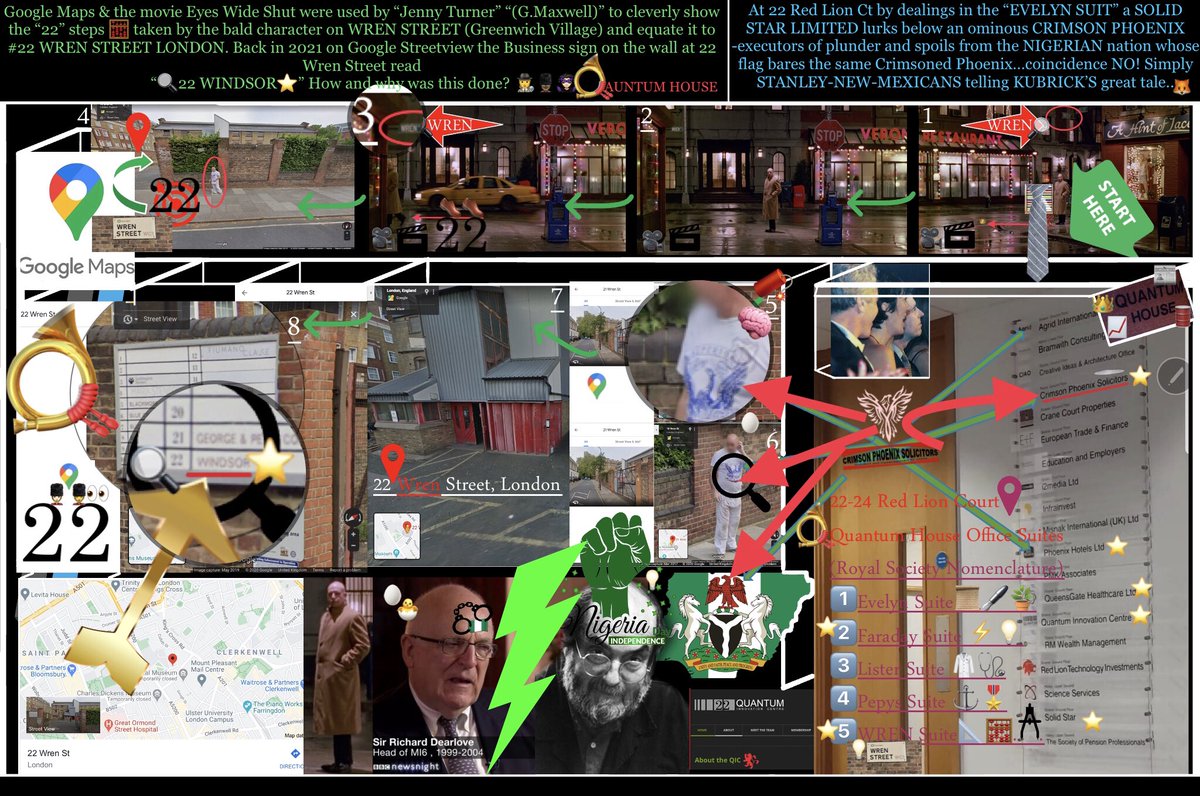 1lightinsight's tweet photo. @LuciaOC_ GOOGLE  lent their App so u can jump from an Eyes Wide Shut scene 2 STREETVIEW #GhislaineMaxwell♦️-Solid Star Ltd @ Hatton Gdn💎&amp; Q-uantum House

1. S. Epstein: https://t.co/TxSC8XU9g2
2. https://t.co/VrghJSB2Fn’s Worship St/Nigeria’s Nicon &amp; R.Maxwell: https://t.co/mG3ukSuOIO💎 https://t.co/yLVC9Tpxqr
