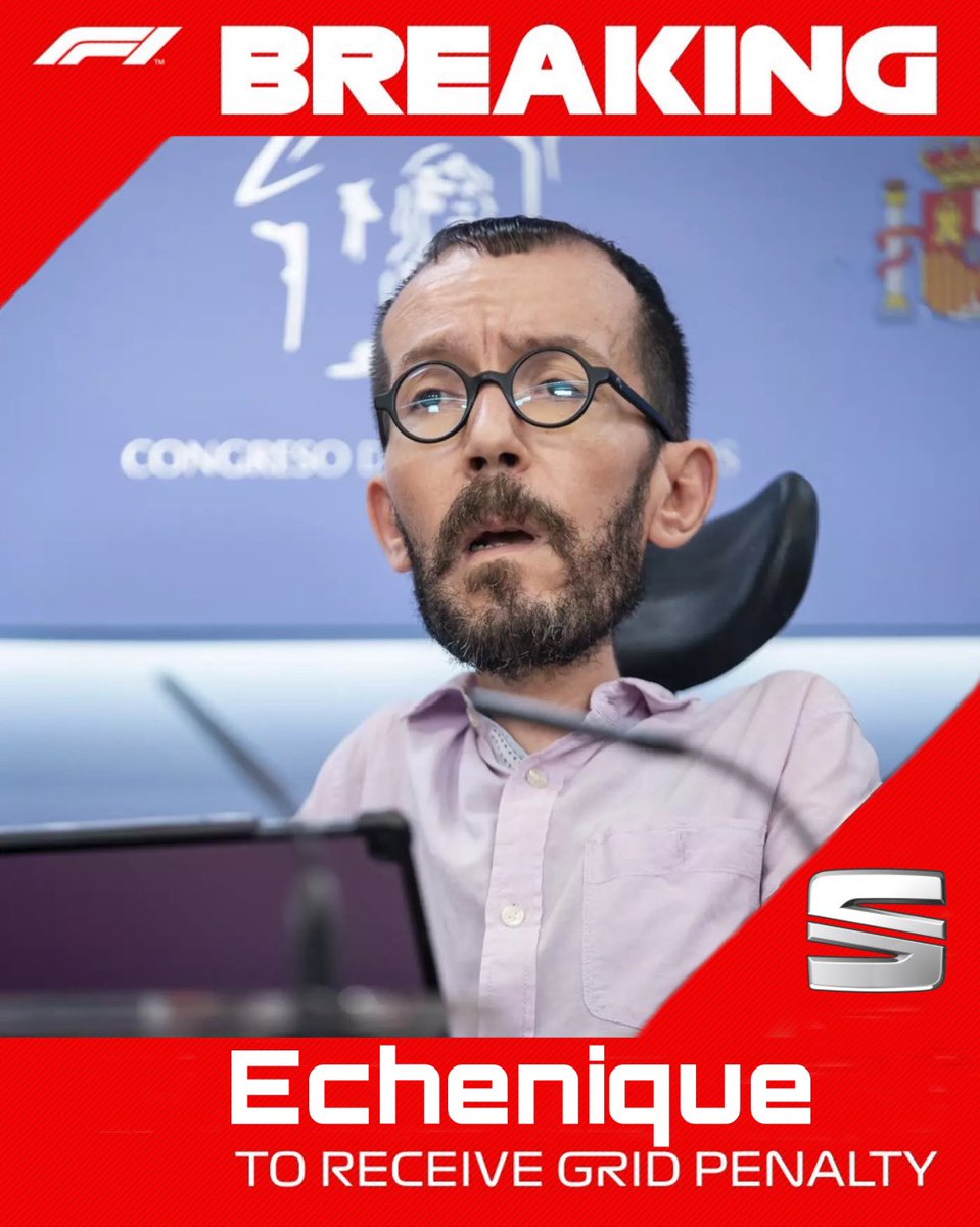 🚨OFICIAL🚨

Echenique cambia el filtro de aire. Recibirá una penalización de 10 puestos en la parrilla de salida

Echenique changes the air filter. He’ll receive a 10-place starting grid penalty