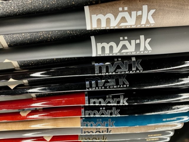 pbkamloops's tweet photo. New for this baseball season is from a great Canadian bat company @mark_lumber. We just received a large order and they are on the rack now. Don't miss out on these beautiful bats!

#baseball #bats #marklumber #pbkamloops #getinthegame https://t.co/wIN6npIP8j