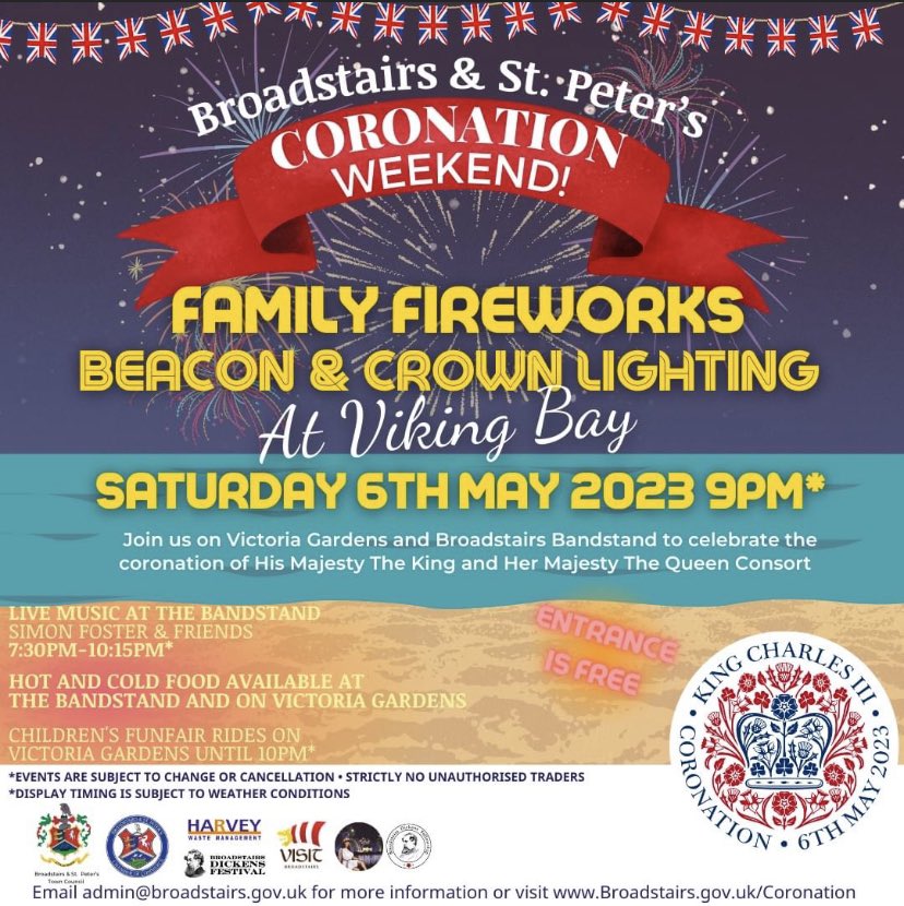 ruthbrackstoneb's tweet photo. Broadstairs Coronation Weekend 
#Broadstairs #VikingBay #Coronation2023 #Fireworks https://t.co/Im0W5CUnOK