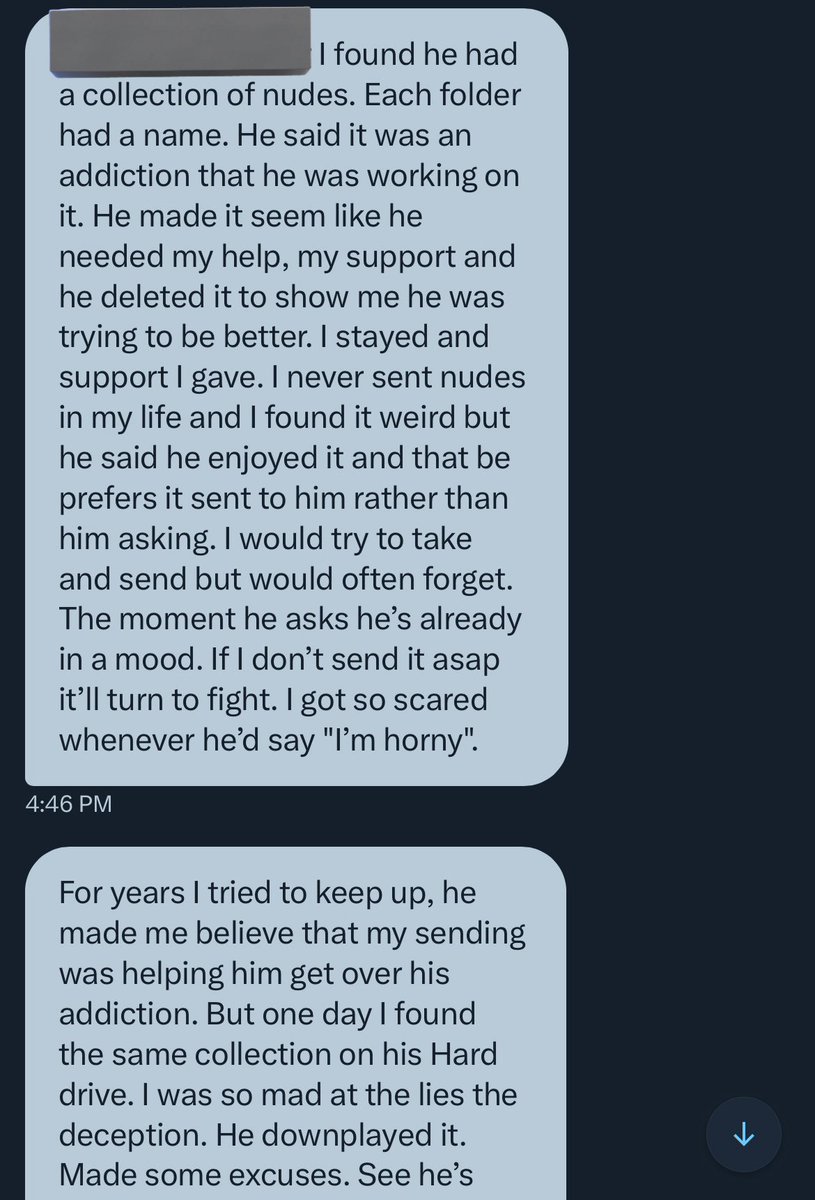 NnmaMoore's tweet photo. This story from another victim drove me to tears. WHY ARE MEN?! WHY IS TERDOO OLUWADARA BENDEGA?????

It was the same hard-drive I found that made me strengthen my resolve to leave him. Carefully arranged folders labelled with the names of the women he’d filmed NON-CONSENSUALLY. https://t.co/mlaWJtHJ5r
