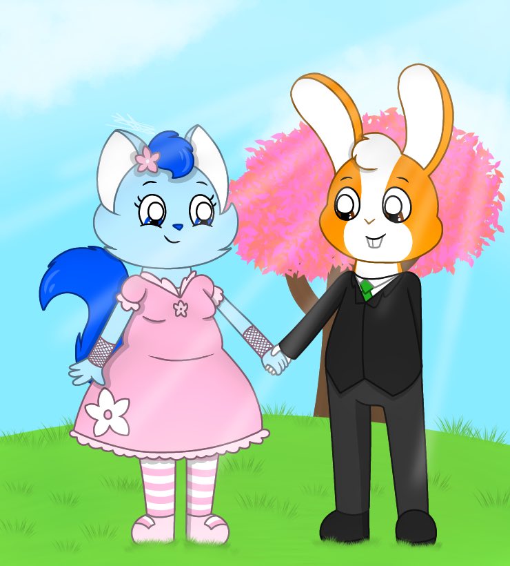 LunaKittyFox's tweet photo. 🌸 Spring Date with Deev 🌸
Deev belongs to @DeevDaRabbit
#Furryart #FurryArtwork #luna #deev #spring #spring2023 https://t.co/k613ahEuoH