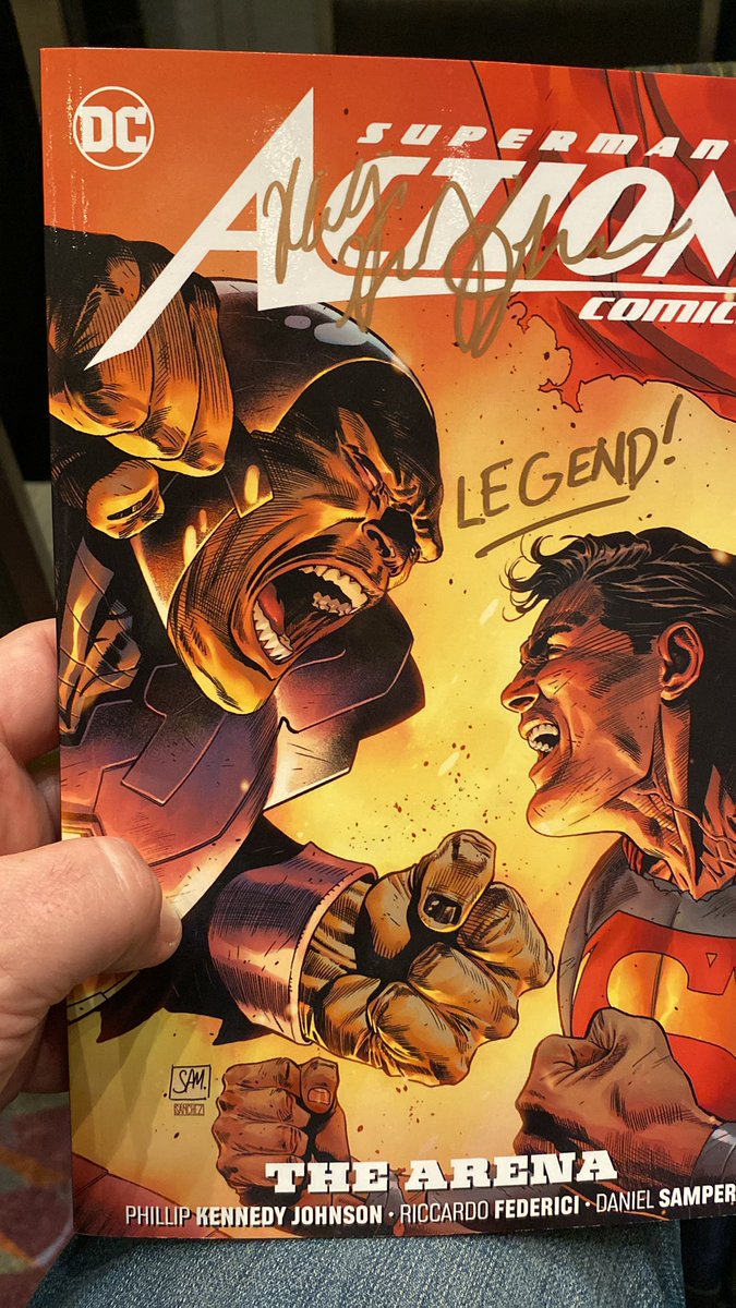 Cool to chop it up with <a href="/PhillipKJohnson/">Phillip Kennedy Johnson</a> at <a href="/MegaConOrlando/">MEGACON Orlando</a> about <a href="/DCOfficial/">DC</a> #Superman &amp; Mongul 

#Legend
#MEGACONOrlando2023 #MegaConOrlando #MegaCon 

Love his work