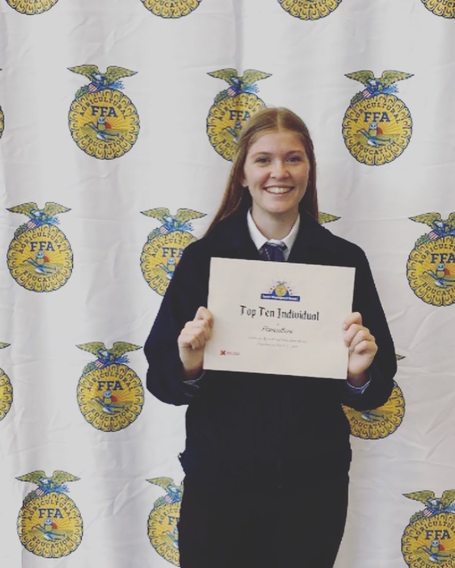 BRINGING HOME THE HARDWARE!!! The Hershey FFA program in their FIRST YEAR is coming back from the 2023 State Conference with some hardware!! Katie Abbott placed 6th in Floriculture and Ali Vaughn, Calie Troyer, and Kandice Thompson were STATE CHAMPIONS in Marketing Plan!!!