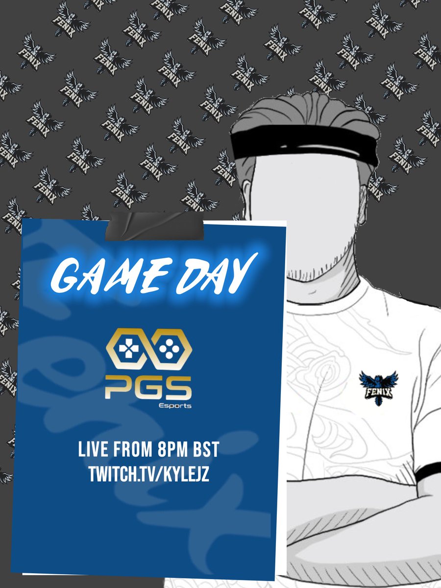 It’s a busy day for all our teams with one more tournament today!!

@FenixKyle_ has his first tournament tonight in <a href="/_Official_PGS/">PGS Esports</a> and will be live at 8pm BST. Go check it out and show him your support. 

twitch.tv/kYLEjz