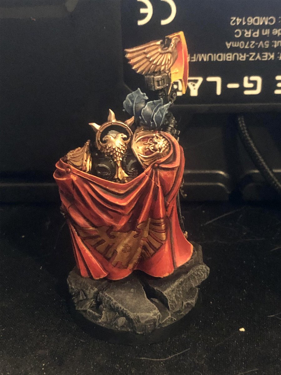 BolisGuillaume's tweet photo. Trajann Valoris I painted as a member of the Shadowkeepers shield host.  #miniaturepainting #w40k #warhammer40000 #WarhammerArt #custodes #shadowkeepers #WarhammerCommunity https://t.co/RSsdroR1u3