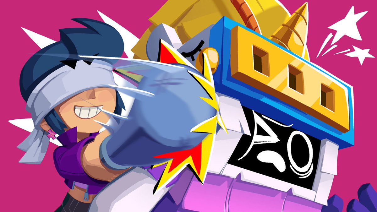 And this is already quite old art from December. It's good, I'll post it too
<a href="/BrawlStars/">Brawl Stars</a> #BrawlStars #BrawlStarsArt #BrawlArt #brawlstarsash #brawlstarsbibi