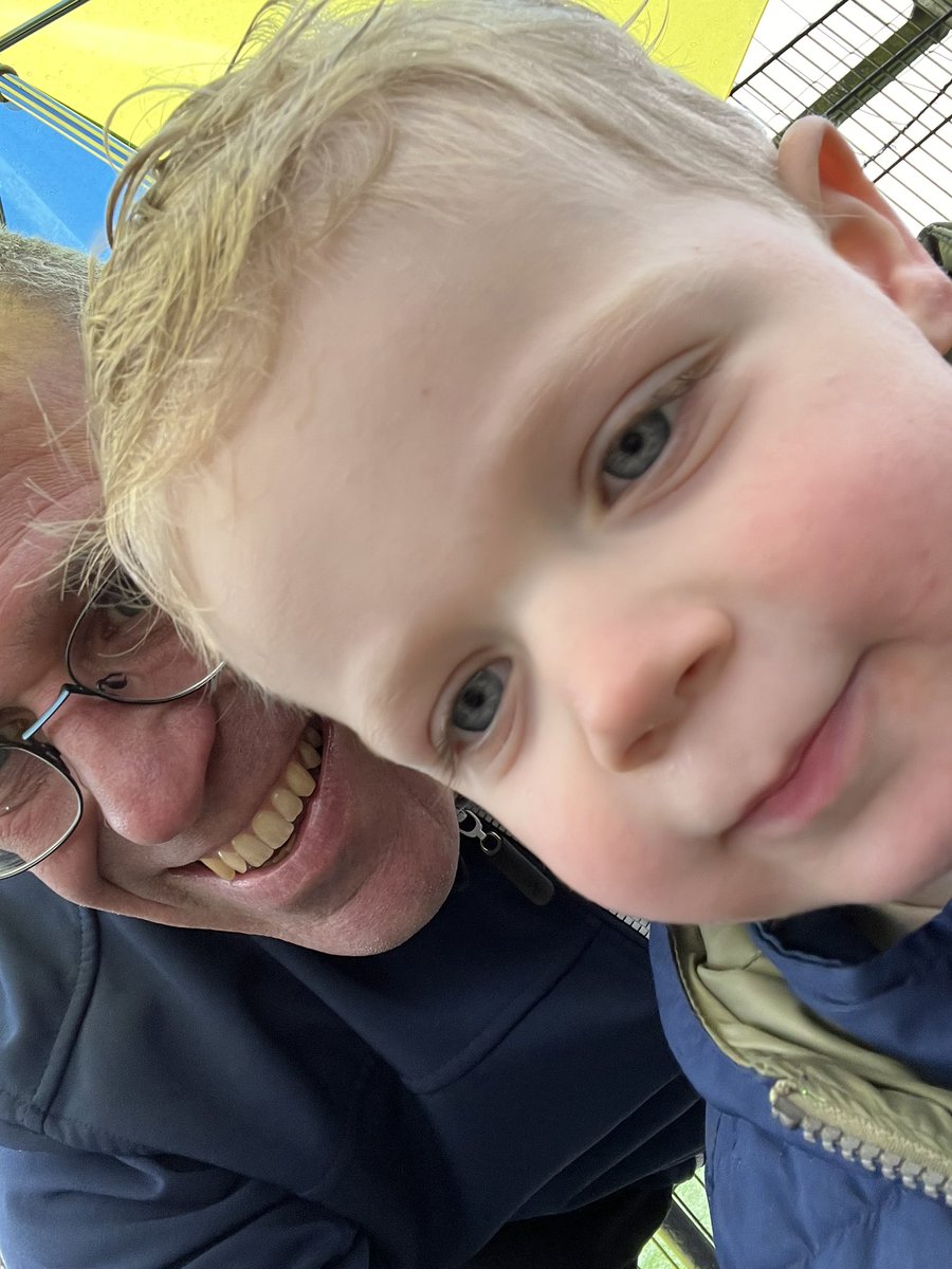 Vandaag met de boys bij pappa René Senz wezen kijken