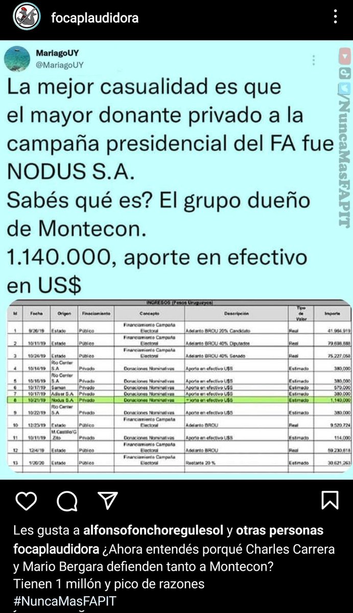 MidshipmanUY's tweet photo. #charlesCarrera #marioBergara #montecon #fraudeamplio https://t.co/8dwfTFRiJV