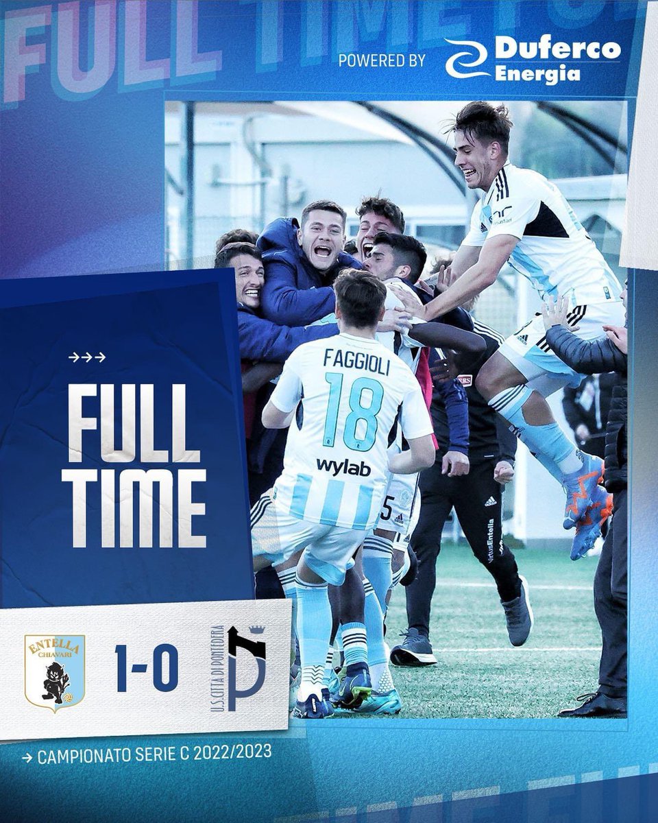 È FINITAAAAAAAA!!!!

Entella-Pontedera 1-0
87º #Tenkorang  

GRAZIE RAGAZZI ⚪️🔵
#ForzaEntella #UnaSolaSquadra