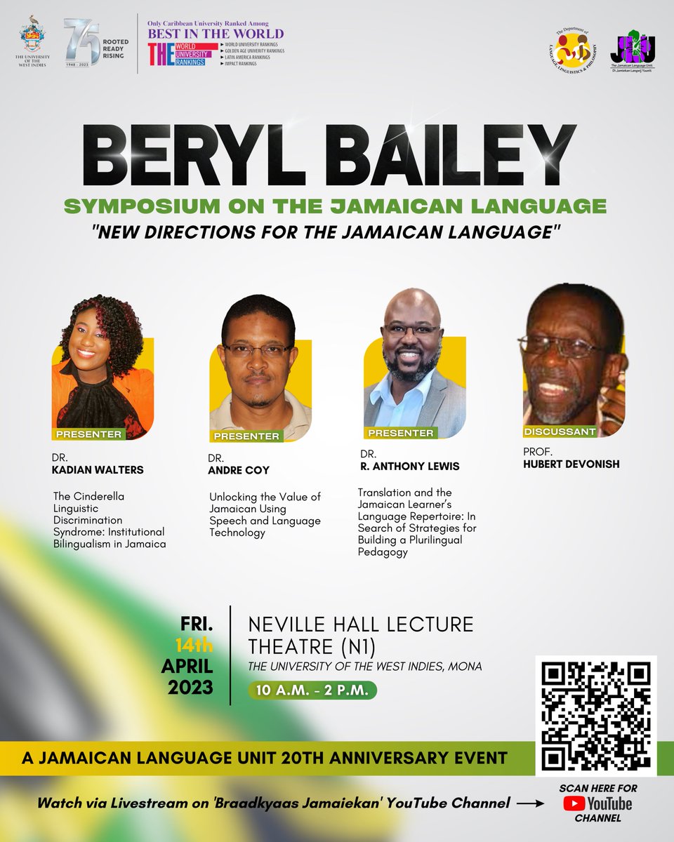 jtfarquharson's tweet photo. https://t.co/DD7ypB5qyI #jlu20 #uwi75 #jamiekan #patwa #uwi #jamaicanlanguageunit @braadkyaasjam https://t.co/2KdeQyJggf