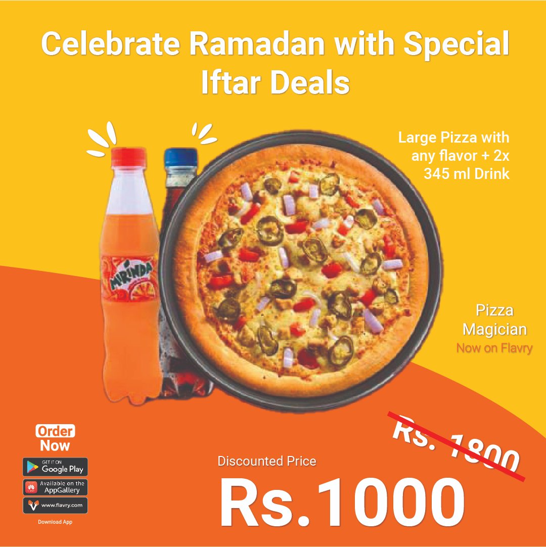 FlavryOy's tweet photo. Celebrate Ramadan with #exclusivedeals and #discounts from your favorite restaurants. Download our app now and enjoy great savings while indulging in #deliciousfood. Ramadan Kareem!

#flavry #OrderKaroSmartly #smartdiscovery #iftardeals2023 #lahorefood #delivery #pickup #Foodie https://t.co/IJ29rJQHkW