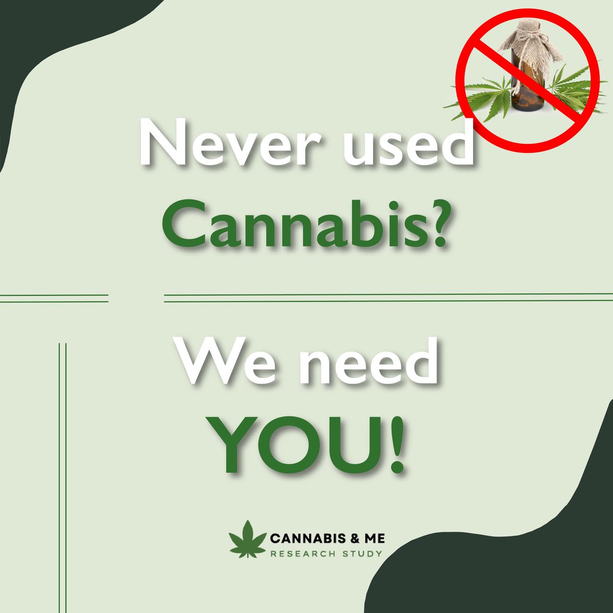 Get the word out, we need #cannabis non-users! 
•
If you have never used #cannabis we would love to hear from you!! Just click the link in our bio to complete our survey😊
•
#cannabisresearch #survey #cannabisandme @KingsCollegeLon