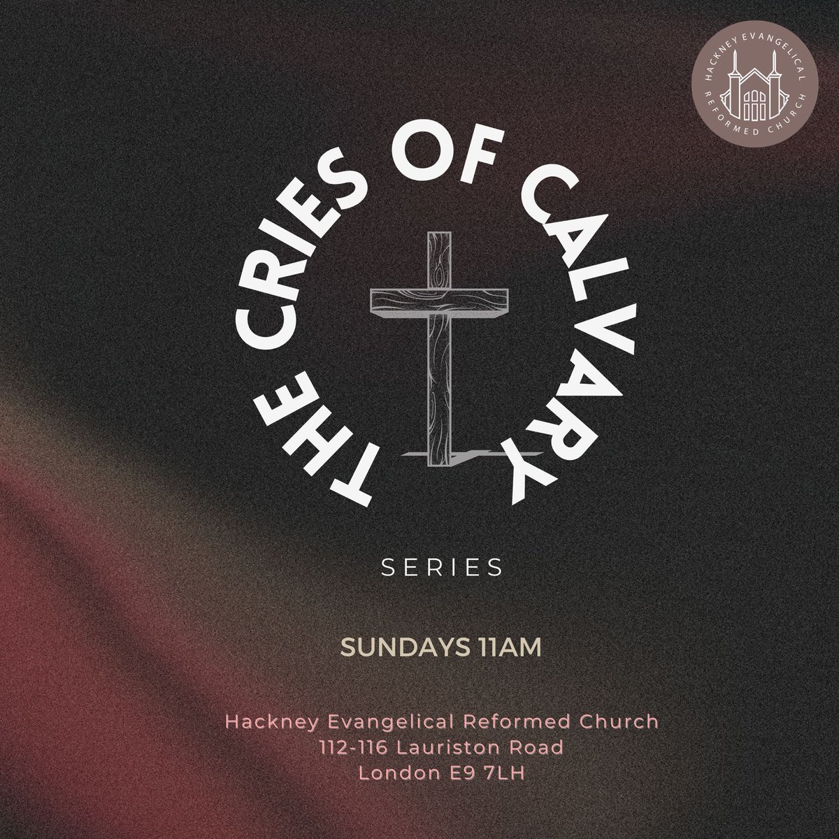 Join us tomorrow as we continue our 
"The Cries of Calvary" series on the lead up to Easter. 

11am. 

All are welcome 🙏🏾