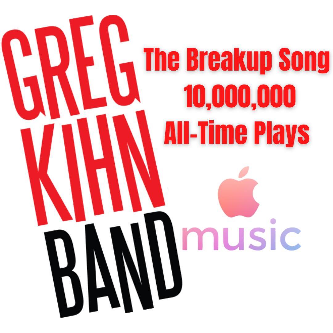 "The Breakup Song" has ten million total all time plays on Apple Music!!!

#mtv #classicrock #breakupsong #gregkihn #gregkihnband #80smusic #80srock #rekihndled #jeopardy #thelifeigot #shazam #applemusic