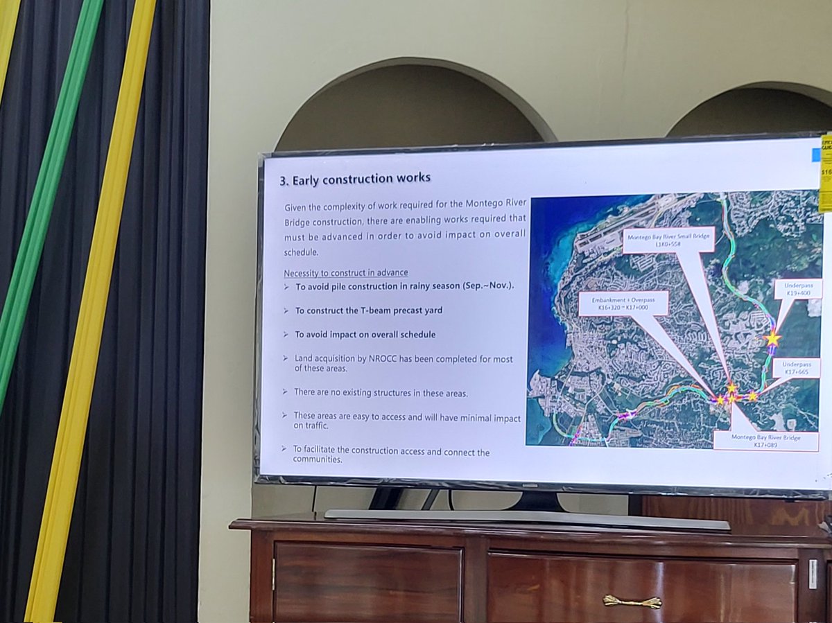 MalahooForteMP's tweet image. @AndrewHolnessJM Administration is working on various #MajorInfrastructureProjects to improve connectivity &amp;amp; ease of movement across #Jamaica. We in #west are focused on #MontegoBayPerimeterRd &amp;amp; looking forward to #HopewellPerimeterRdProject. Also working on community roads.