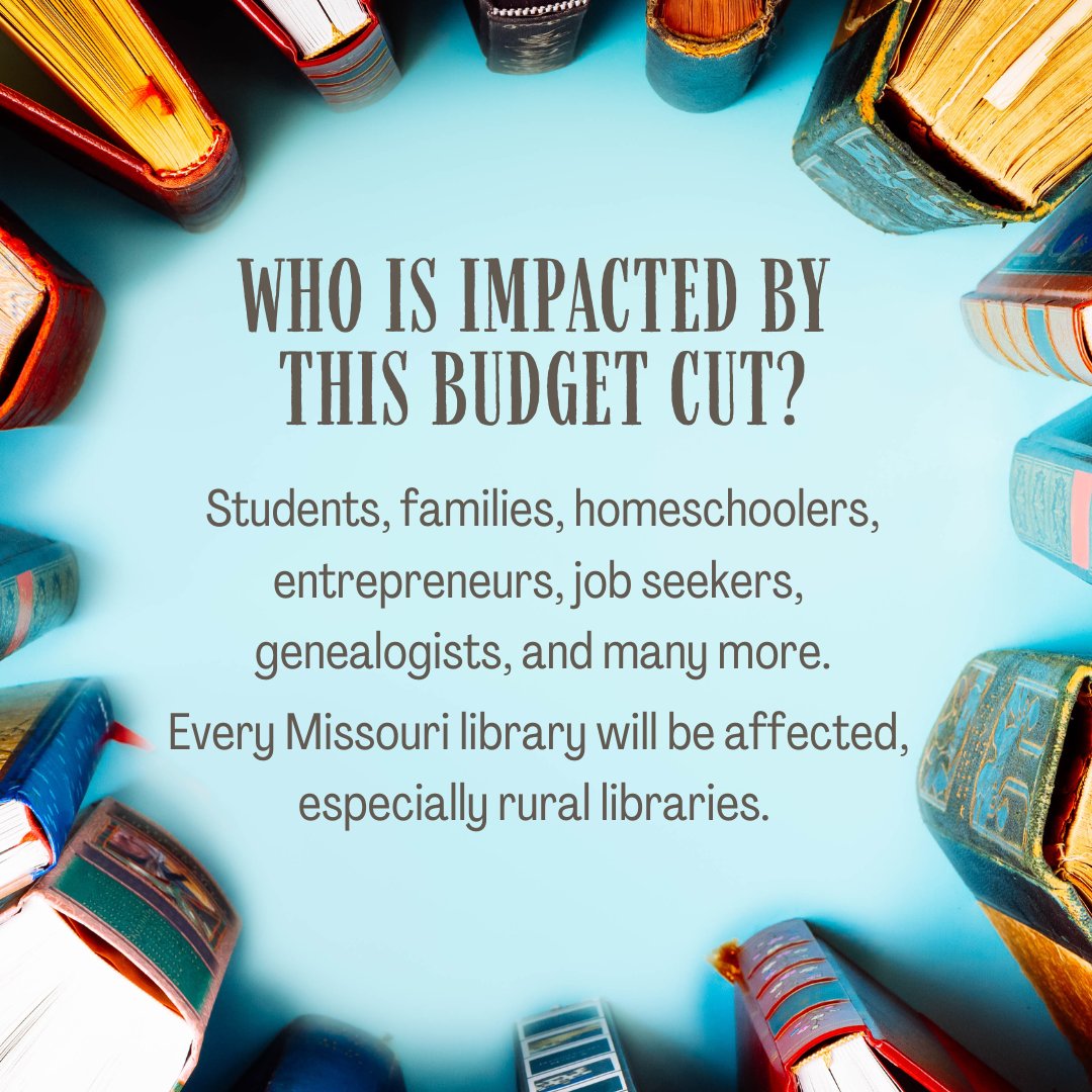 librarianbrandy's tweet photo. MO Republicans want to defund our public libraries. House of Reps has already cut $4.5 million in State Aid. Next, the Senate will determine whether or not to restore this essential funding. Contact your MO State Senator TODAY. (Link in comments.) #FundMOLibraries #FreedomToRead https://t.co/xQYHBsguH2