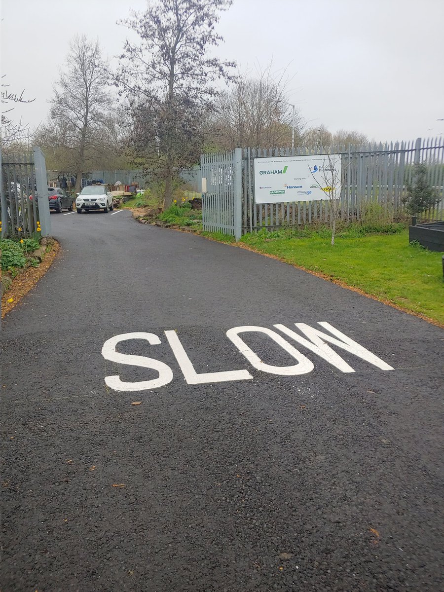 LabourRobinson's tweet photo. Both trustee hats today! Lovely Easter fun day at Westraven Community Garden with @NeneParkPboro helping out. Plus the opening of our newly restored car park from @NationalHways &amp; Graham Group https://t.co/NaGlFn46ZE