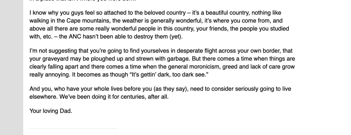TheJaundicedEye's tweet photo. A poignant extract from Jeremy Gordin's  letter to his children late last year, explaining why – despite his and their love of South Africa – he hoped they would find a home beyond these shores. #GordinMurder

https://t.co/g448vZ49fI https://t.co/ITwUlmELZr