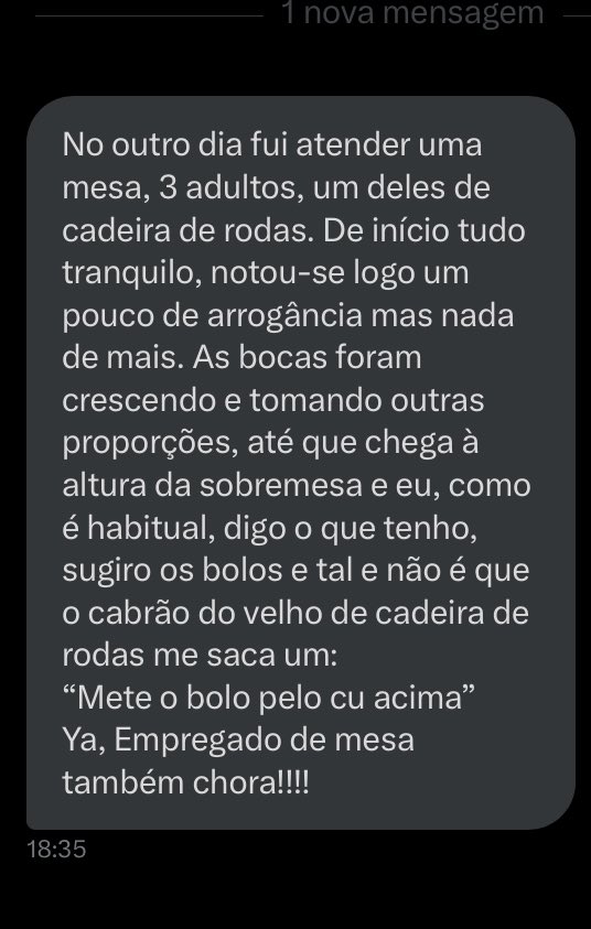 Nada contra pessoas de cadeira de rodas