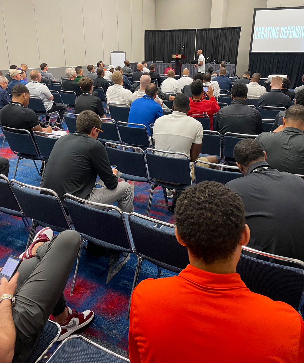 I truly enjoyed being the featured speaker at 2 NABC Defensive Clinics this weekend.  S/O to the 100+ coaches that came out to learn and support!   We look forward to seeing everyone in Boston on April 22nd for more elite sessions!  
#FinalFour2023 #NABCconv #Defense
