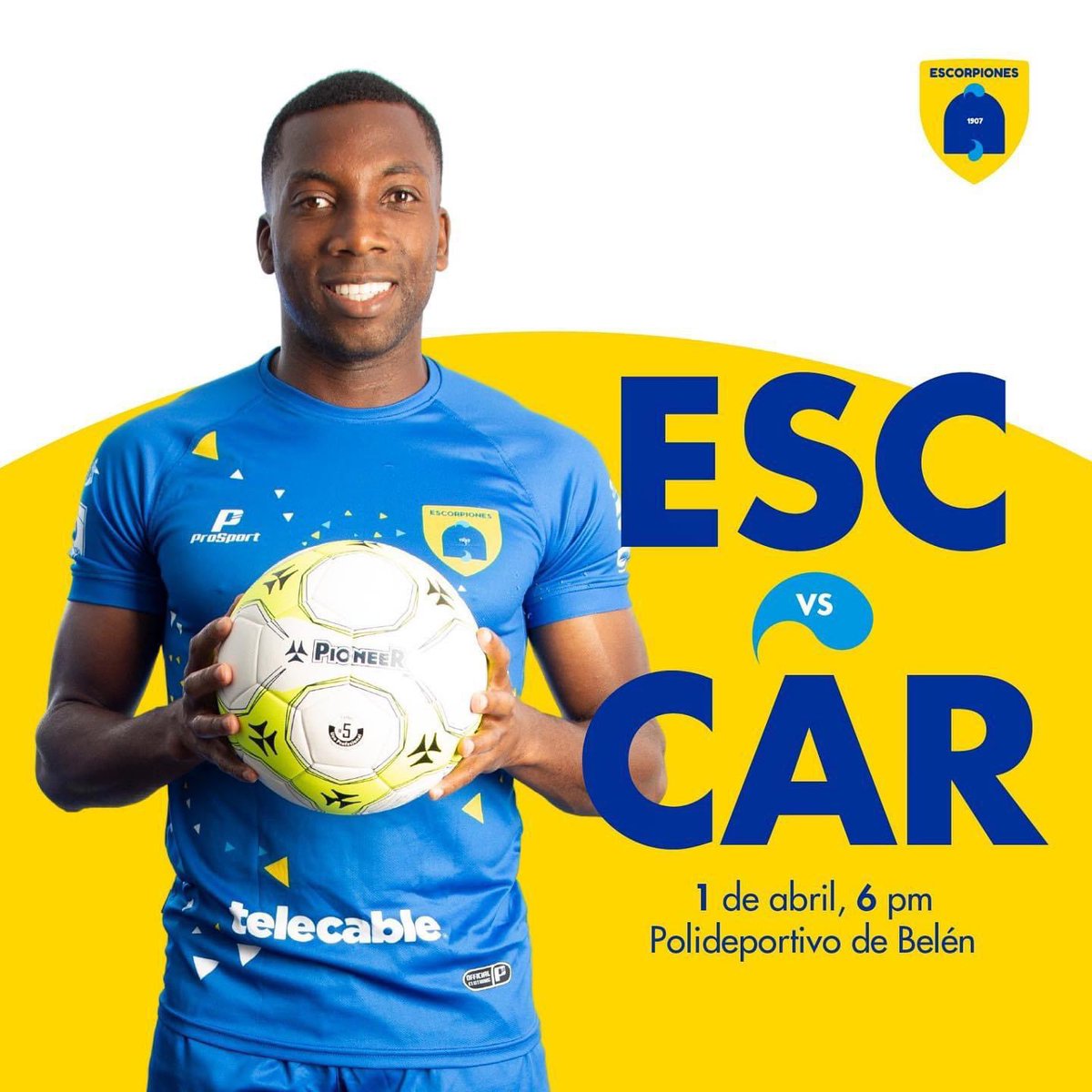 darodriguezCR's tweet photo. ▫️
Cerca de la clasificación 🦂

Jornada 17  / Clausura 2023 de la @LIASCE_CR 

📍 Escorpiones vs Cariari

🗓️ Sábado 01/04
🏟️ Polideportivo de Belén  
⏱️ 6:00pm
📺 TD+
▫️

Invitados a que nos acompañen hoy al Polideportivo de Belén.

@Escorpiones1907 

#FamiliaEscorpiones https://t.co/8GYC9bAhB5