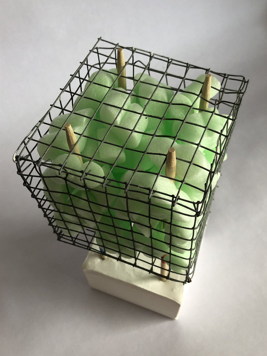 SueBlog1's tweet image. New sculpture - 2023 - 25x10x10 cm. Plaster, galvanised wire mesh, wood, foam packaging chips.
#ContemporaryArt #ContemporarySculpture #AbstractSculpture #Architecture
