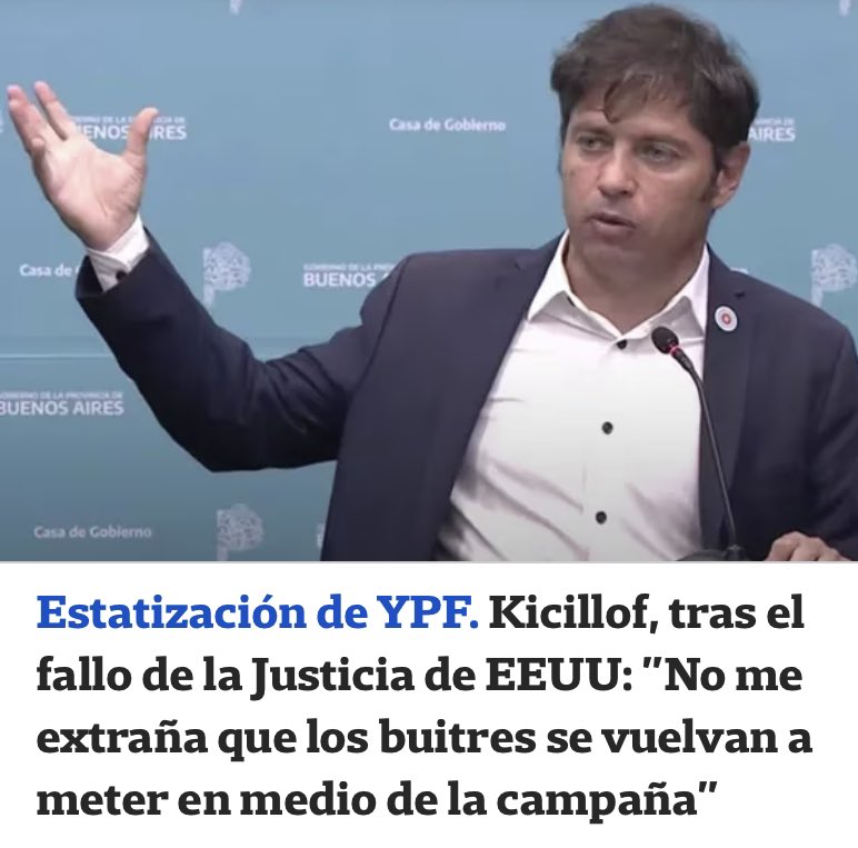 FerIglesias's tweet photo. No me extraña que el imbécil que nos hizo pagar el doble al Club de Paris y armó todo este quilombo diciendo que no iba a costarnos ni un peso crea que la justicia estadounidense se guía por el calendario electoral argentino.
@Kicillofok Axel #Chikitoff https://t.co/NWdpy6wf71