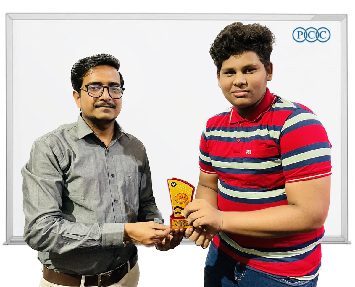 onlinepcc's tweet photo. Student of The Year Programme 2022 - 23

Test - 1 Winner &amp; Runner - Up

#PawanComputerClasses #onlinepcc #pcc #pccian #student #programming #coding #coaching #studentoftheyear #java #python https://t.co/a27Jzaefz9
