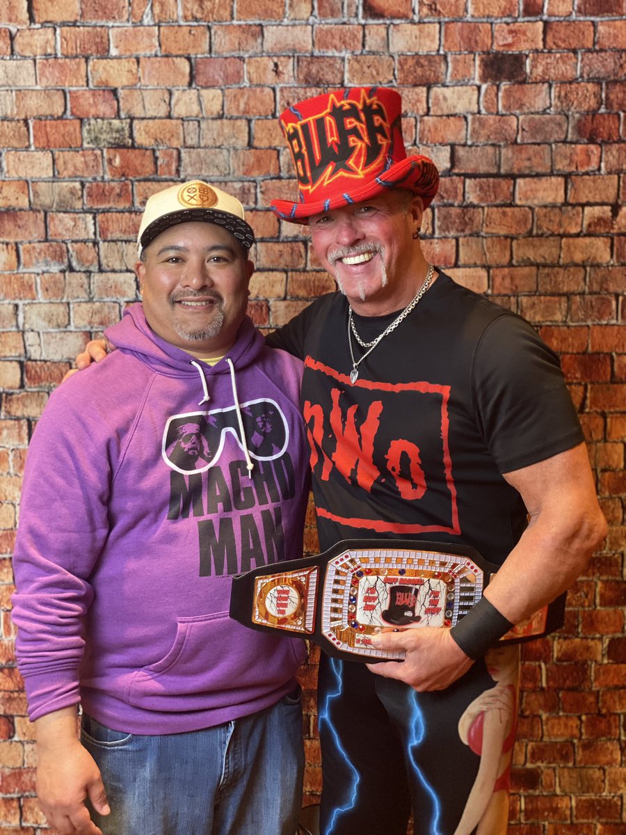 joeymags858's tweet photo. @Marcbuffbagwell thanks for the time. That was a great conversation we had. Any chance, I forgot my autograph pic of you at wrestlecon? #wrestlecon #buffthestuff https://t.co/660ZepOwjO