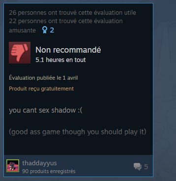 AxComma's tweet image. Sur steam ils me font trop rire
