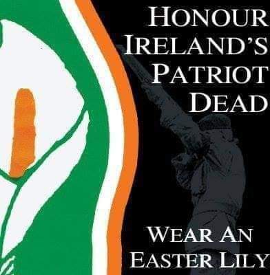 #WearYourEasterLily #Ireland Honour Irelands Martyrs. Those who died for the freedom of Ireland. Fuair siad bás ar son saoirse na hÉireann