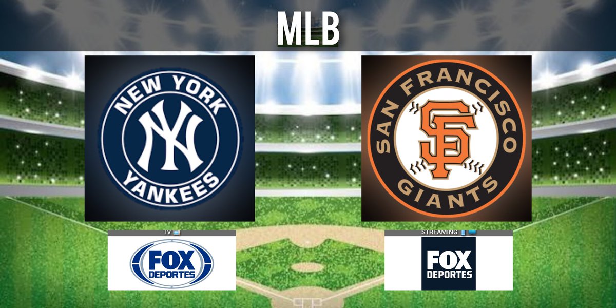 TVDELDEPOR2's tweet photo. #MLB - #MLBEnFD
@Yankees #RepBX 🆚 @SFGiants #SFGiants
🕓 16:00 hrs ET
📺 @FOXDeportes
🎙 @carlitosalvarez
🎙 @EdgarGlezSabin https://t.co/13zfSo7MHp