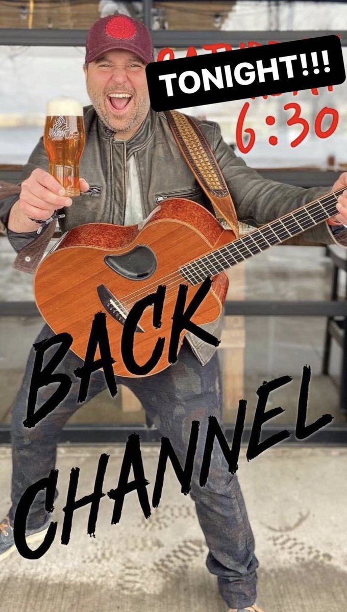 ChrisKellyLive's tweet photo. I’m performing this evening up at #BackChannelBrewing at 6:30!!! Come say hi 👋 https://t.co/VDd6Sn6if8