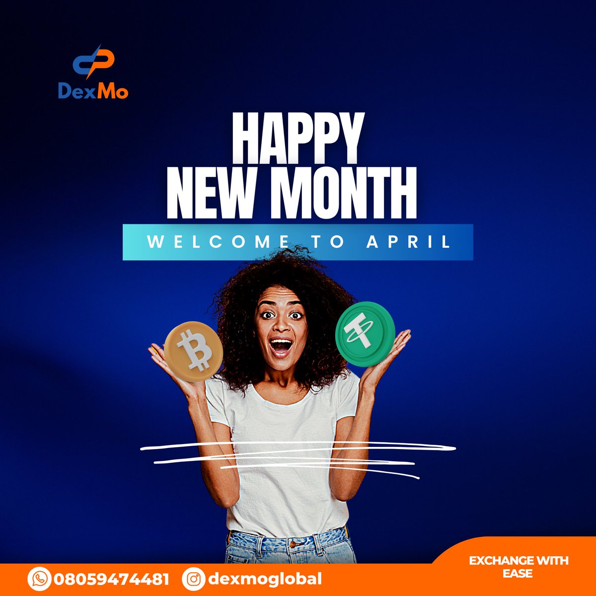 DexmoGlobal's tweet photo. Let’s win more in the second quarter of the year, more achievements and step ups. From all of us at dexmo, we wish you a happy new month. #cryptocurrency #usdt #april #AprilFoolsDay #steam #itunes #googleplay https://t.co/fXoMrPmDEj