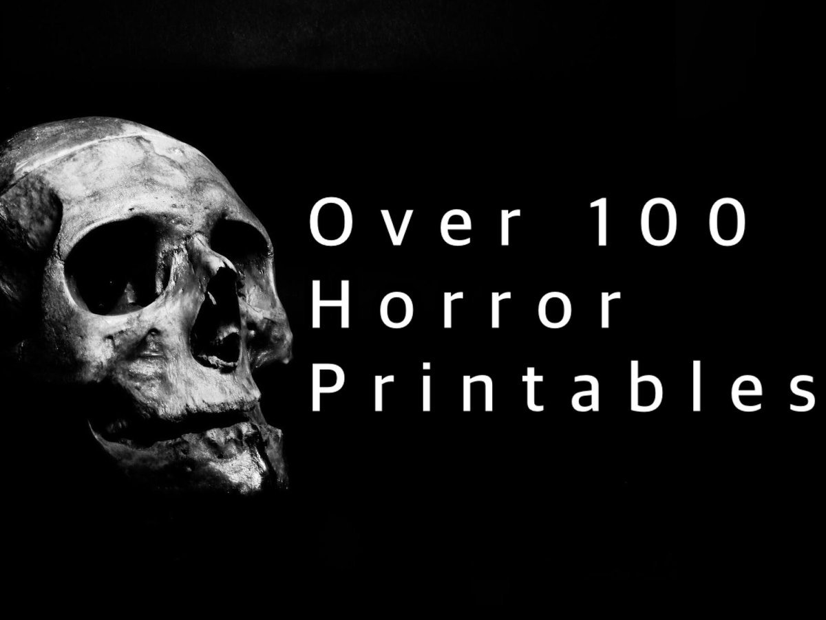 jackhorrorshack's tweet photo. Excited to share the latest addition to my #etsy shop: Over 100 HORROR printables https://t.co/XAF9qhQ95k #jackshorrorshack #smallbiz #smallbusiness #horror #printables https://t.co/gDO2VM7ju3