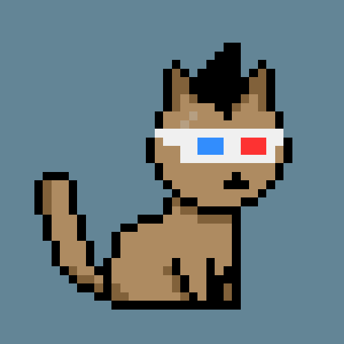 punkcatsbot's tweet photo. PunkCat #3232, 2021 https://t.co/S8IeVTyjCo https://t.co/v6NUYePthR