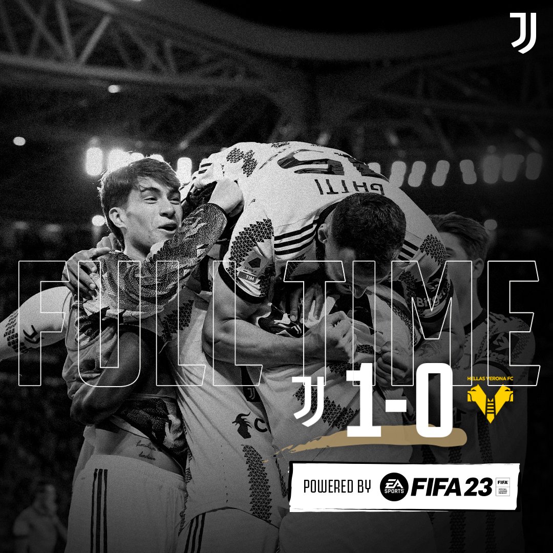 Full time |⌛️| Tre punti conquistati 🤍🖤

#JuveVerona