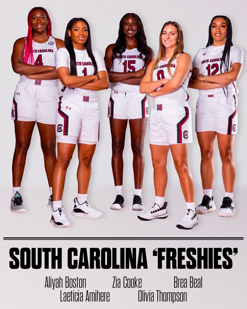 South Carolina's 2019 recruiting class dubbed "The Freshies" had an incredible 4 year run 👏 <a href="/GamecockWBB/">South Carolina Women's Basketball</a>

◽️ 129-9 combined record
◽️ 1 home loss
◽️ Never ranked outside of Top 10
◽️ 42 game win streak
◽️ 3 Final Four appearances
◽️ 3 SEC championships
◽️ 1 National Championship